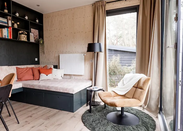 Hébergement de vacances Ultiem Ontspannen In Luxe En Design Ingericht Tiny House Onyx In Bosrijke Omgeving *